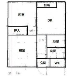 禁野ハイツの物件間取画像